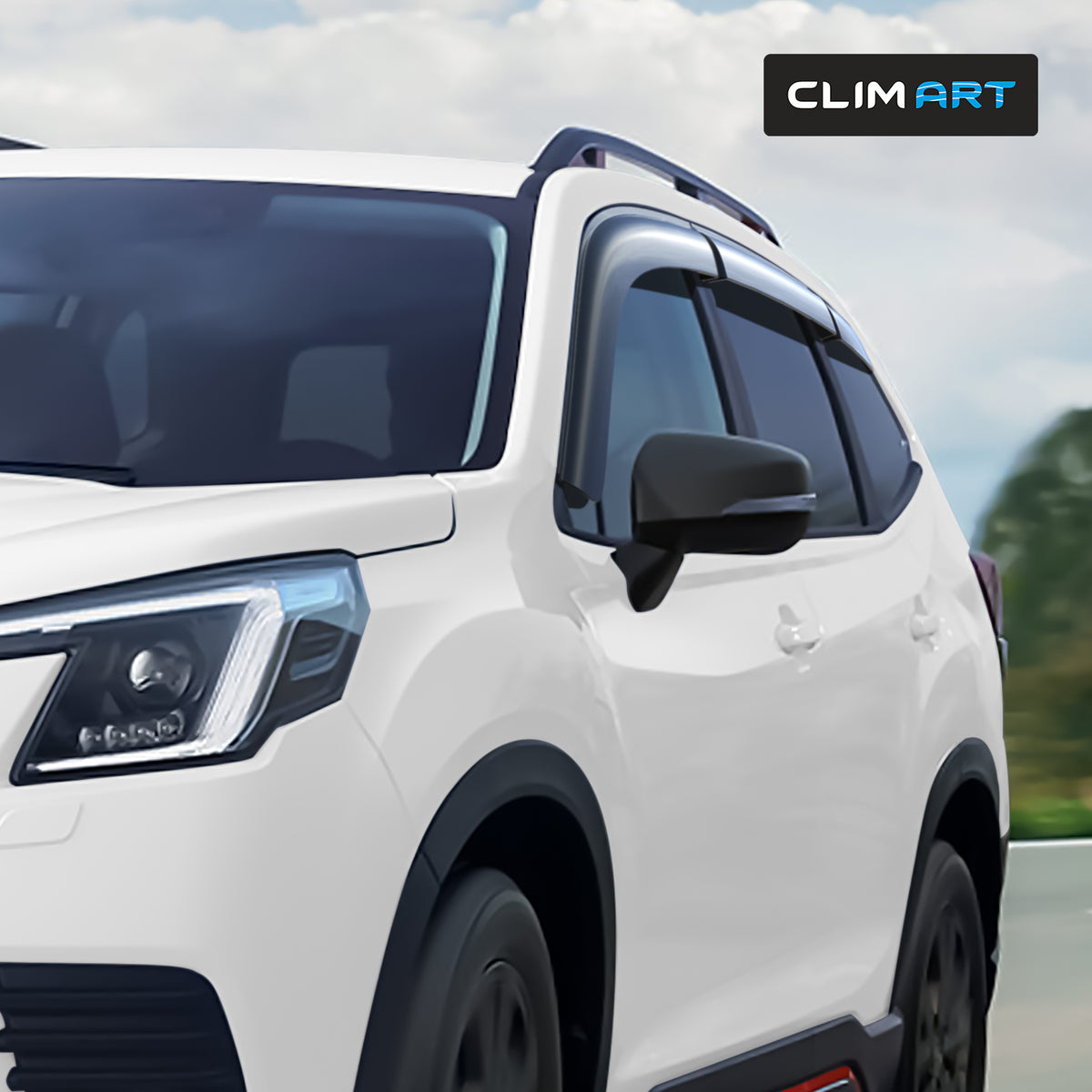 6pcs Tape-on Window Deflectors for Subaru Forester F47849