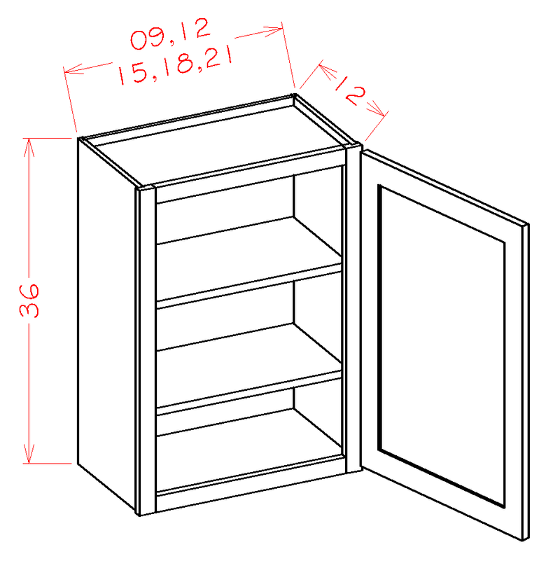 Grey 1 Door 2 Shelves Wall Cabinet High-Density Fiberboard X647