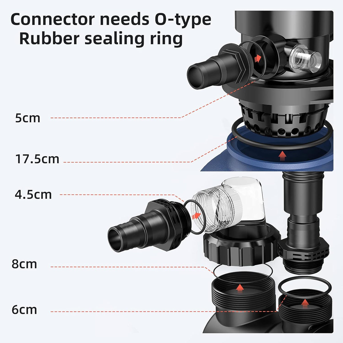 14.4" Sand Filter with 1/2HP Prefilter Pump System, 7-Way Valve Q6985