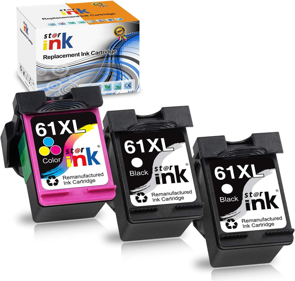 Remanufactured Ink Cartridge 3 Packs (2 Black, 1 Color) Y323