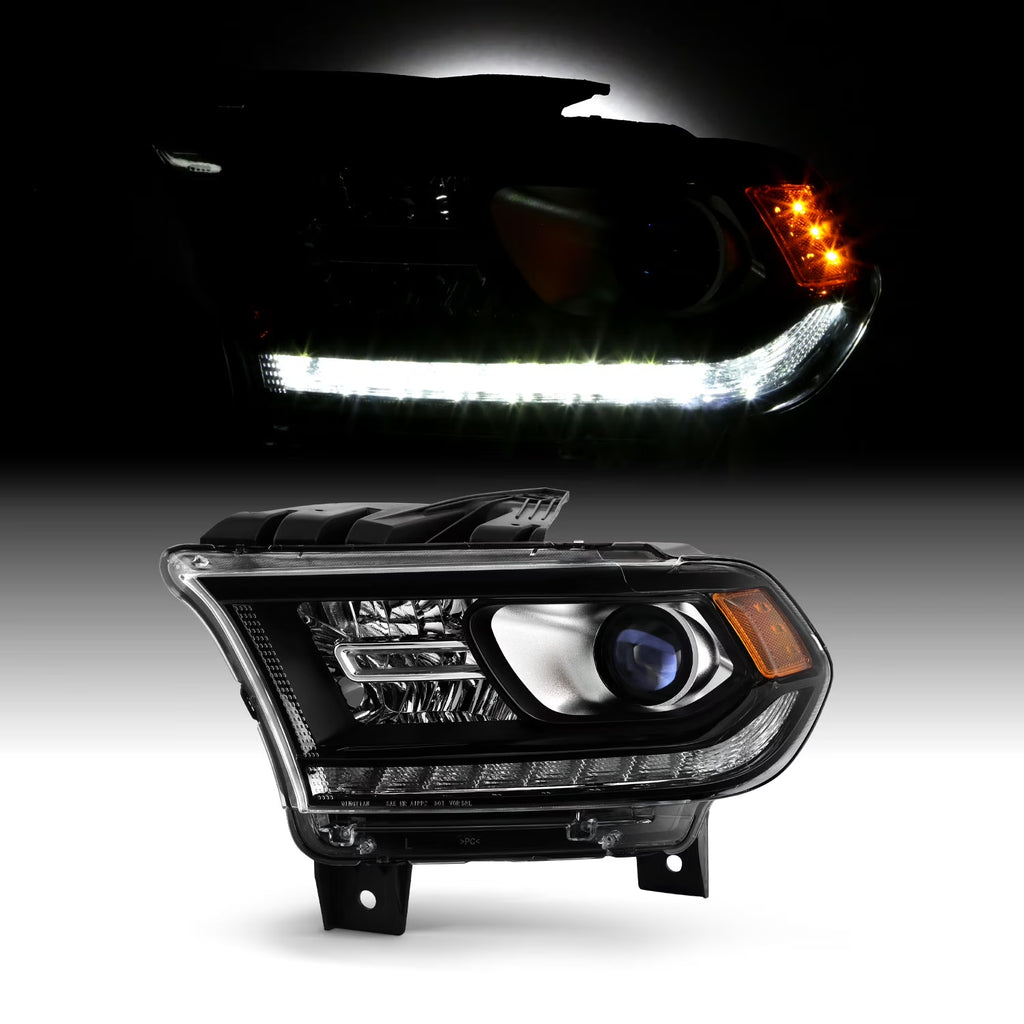 Black Bezel Projector Headlight with LED DRL E861681