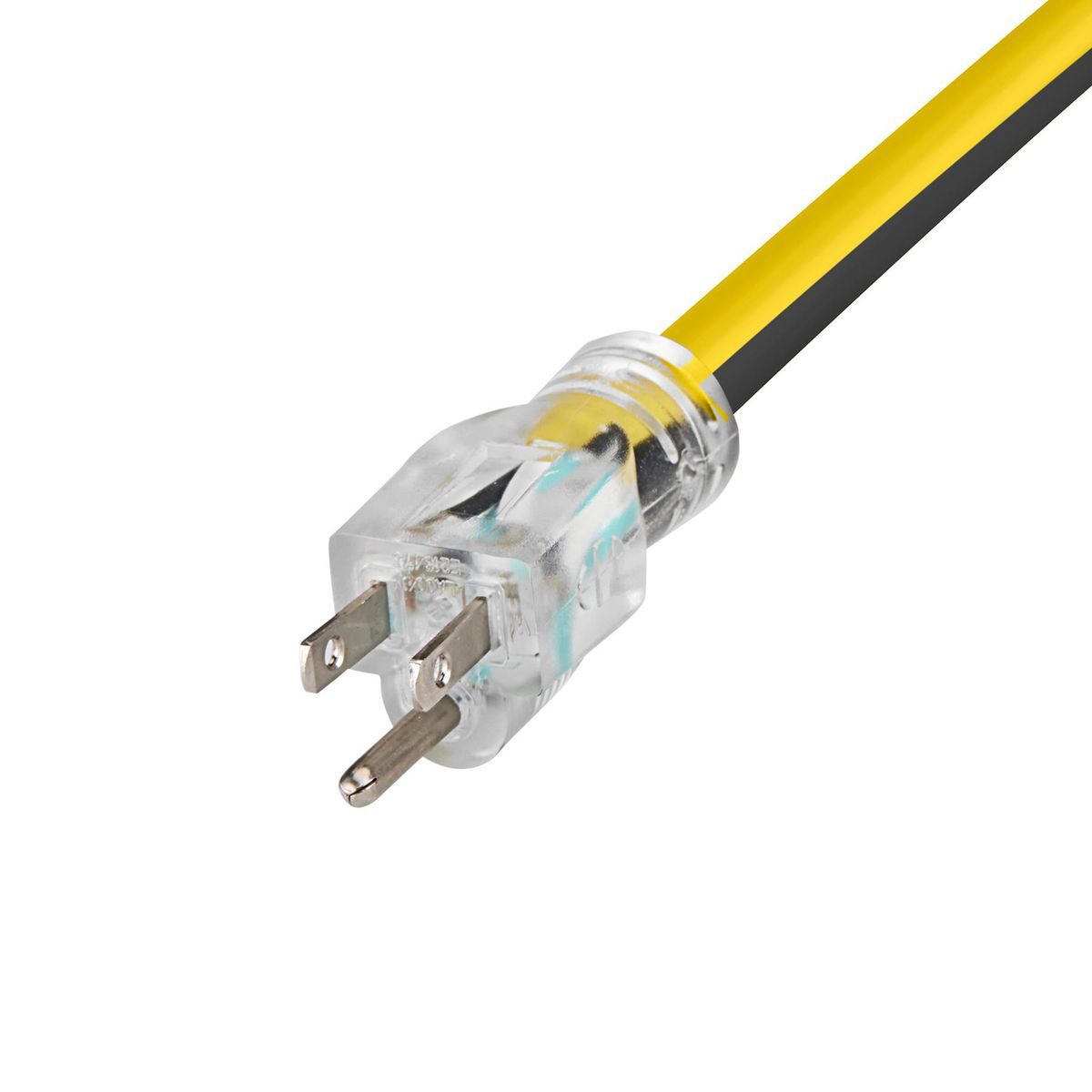 50 ft. 12/3 Gauge Multiple Outlet Extension Cord with Indicator Light, Yellow, Black M703772