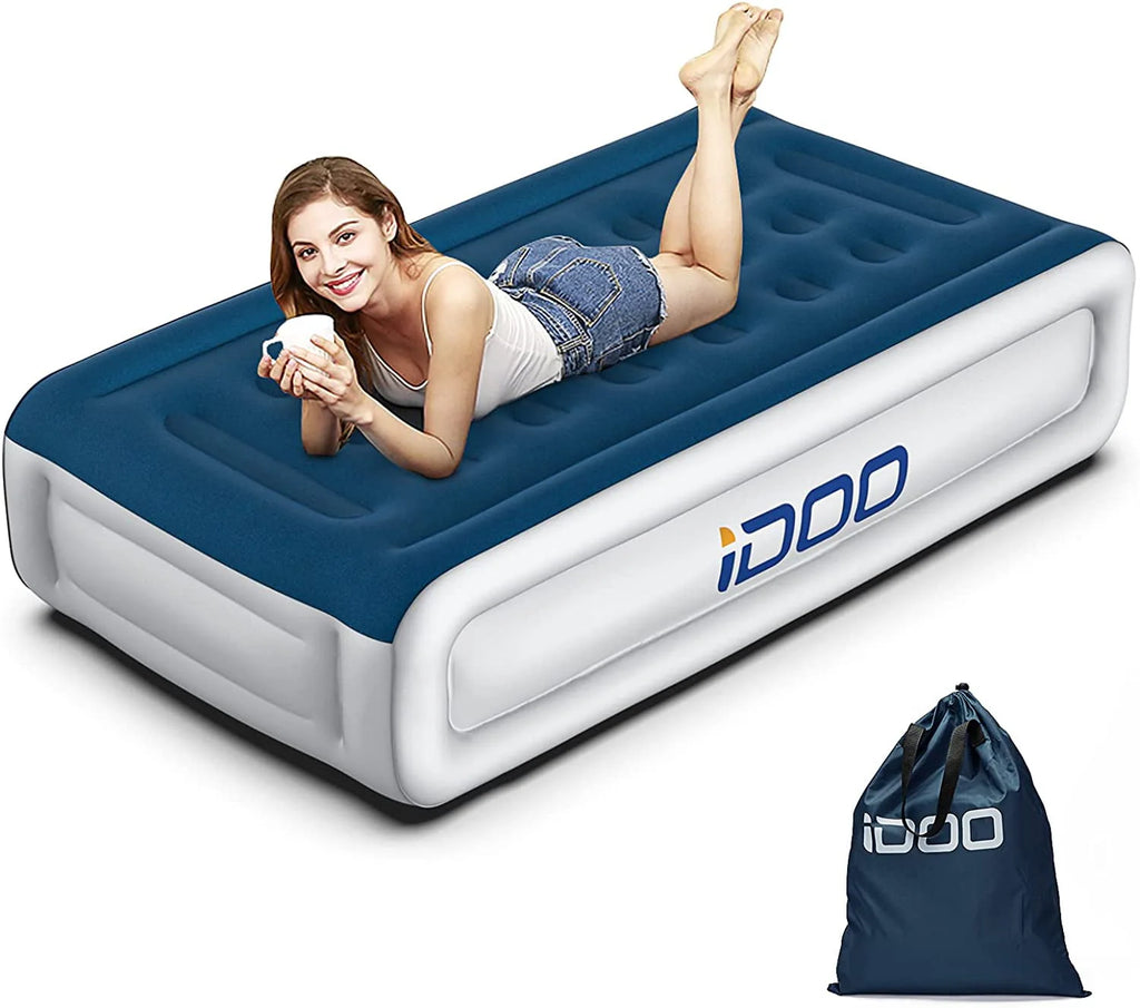 Queen Size Inflatable Air Mattress with Built-In Pump E158