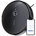 Black Robot Vacuum and Mop Combo with Smart Mapping, 2000Pa Suction U472734