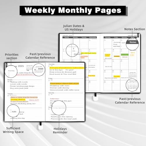 2 Year Monthly Planner, 8.5" x 11", Spiral Bound M5998