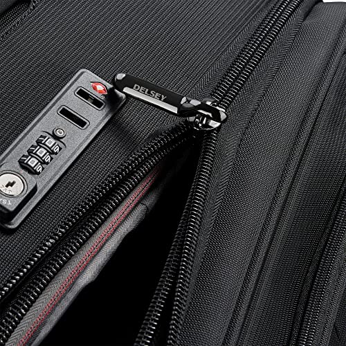 Black Softside Expandable Luggage with Spinner Wheels, Carry on 20 Inch U316778