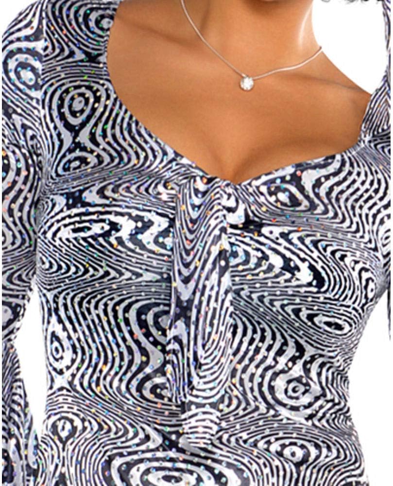 Disco Costume for Adults, Size Medium, Includes Top, Flare Pants, and Headscarf P5144