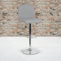 Light Gray Fabric Barstool M525