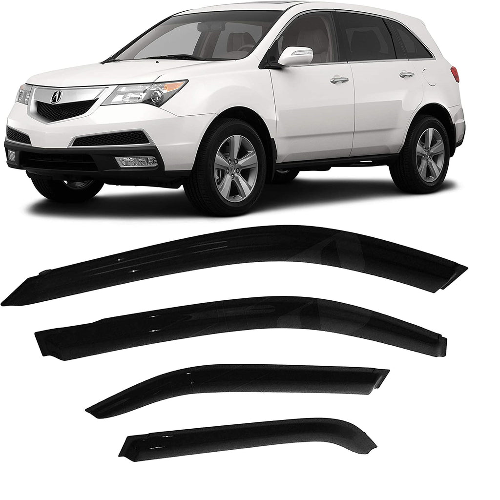 Dark Smoke Acrylic Side Window Deflector Strip, Set of 4 M759507