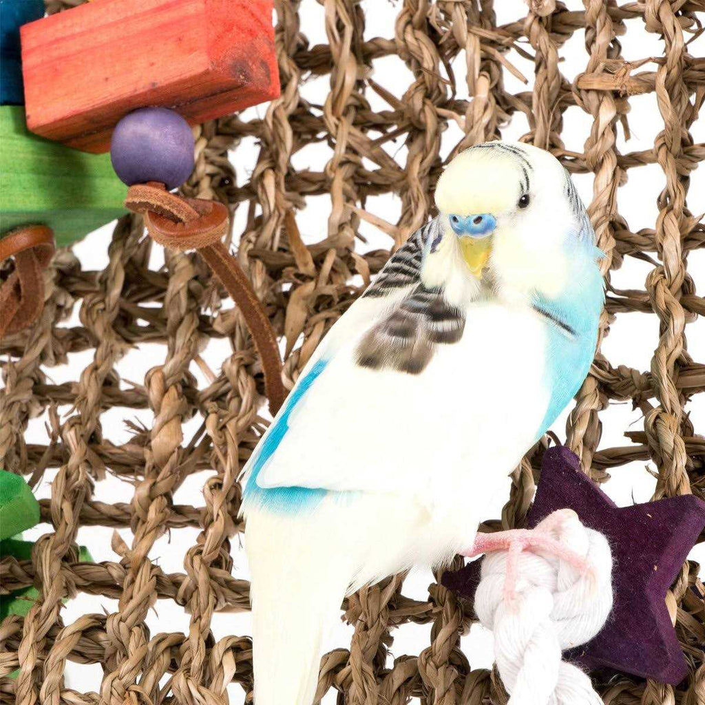 Natural Weave Bird Cage Climbing Exerciser V3814