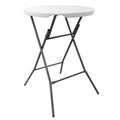 31 Inch Plastic Round Folding Bar Table in White C236471