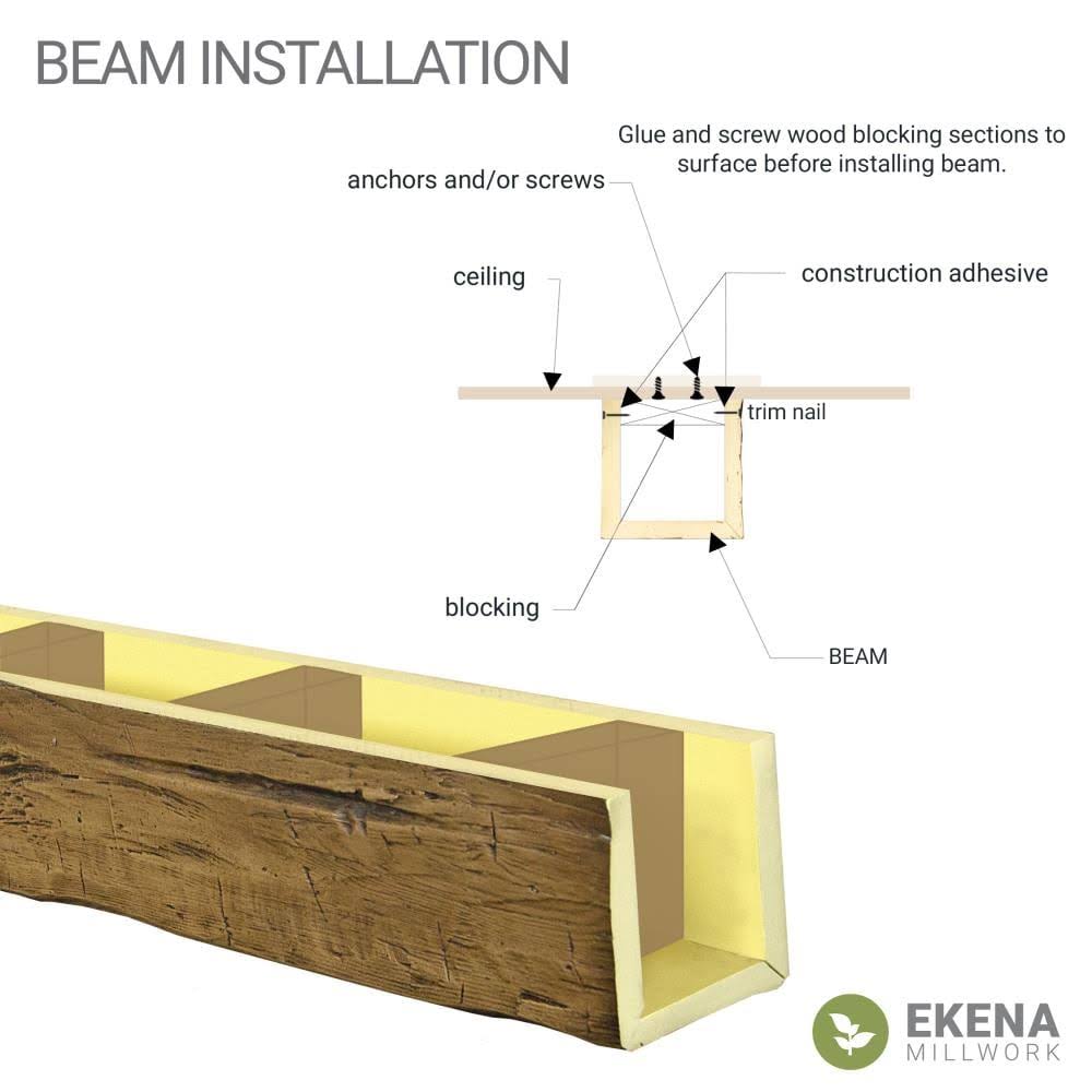 Natural Faux Wood Ceiling Beam A19215