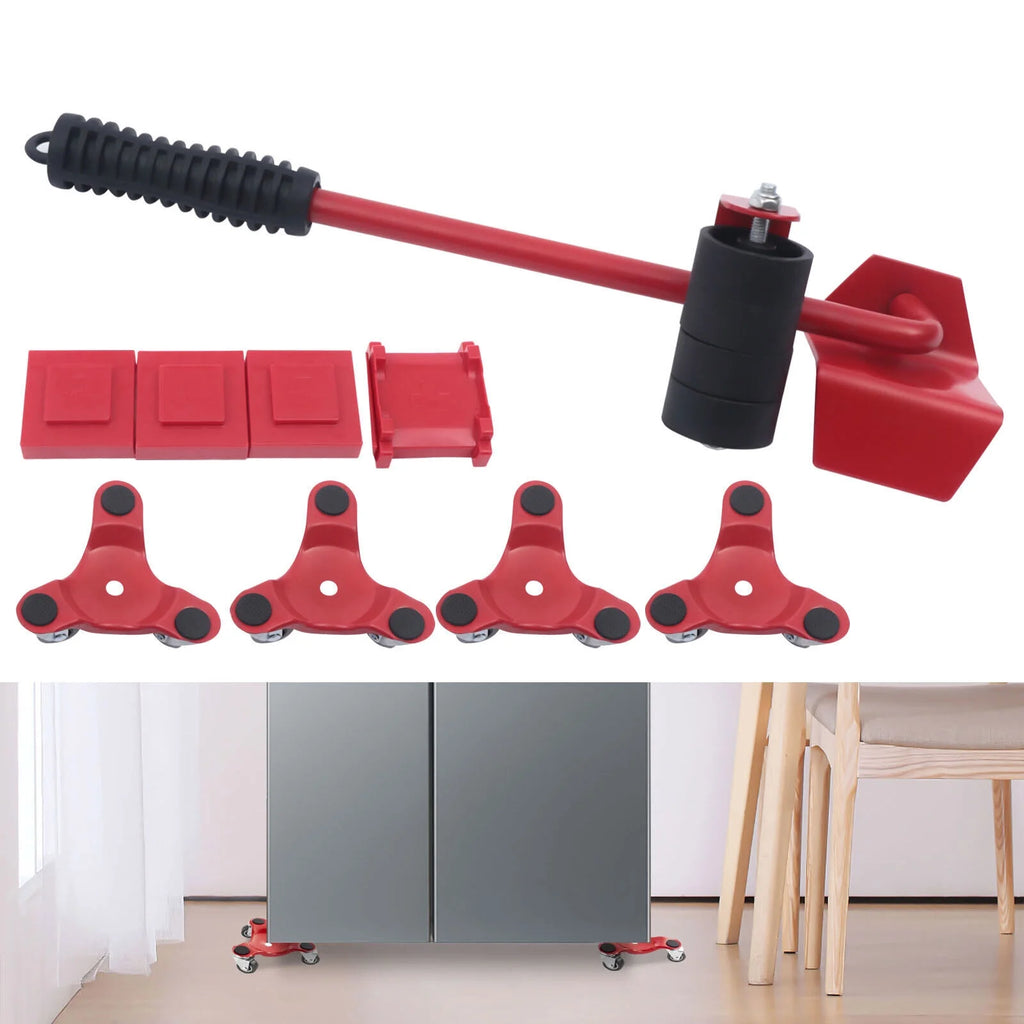 Furniture Roller Set Moving Tool Wheels Red T532