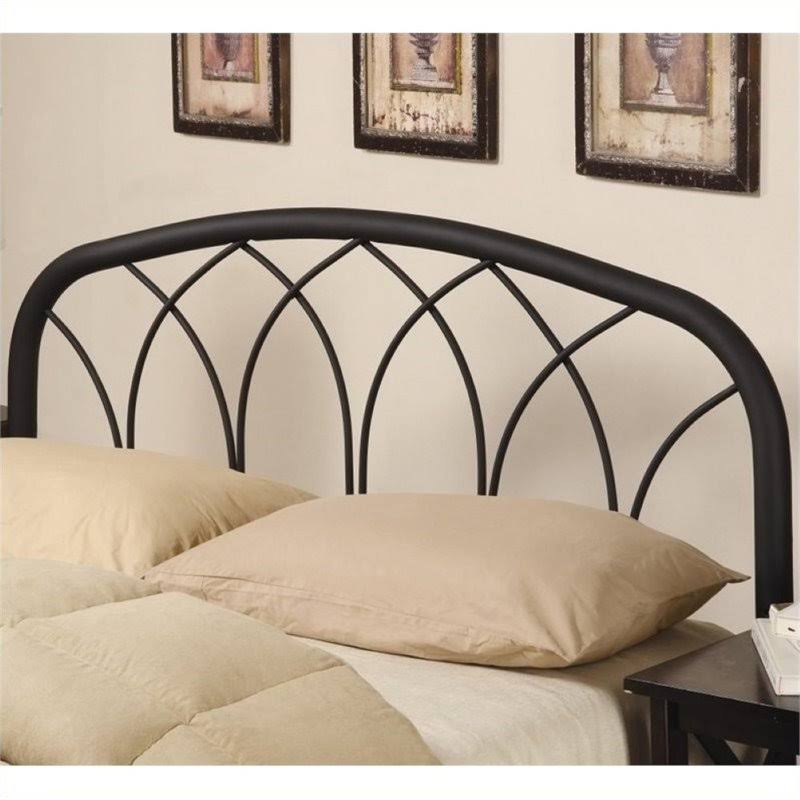 Full Queen Metal Headboard in Black Y994
