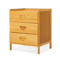 Bamboo 3 Tiers 3 Drawers Nightstand Y472