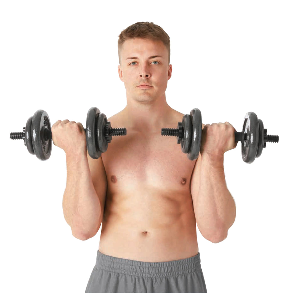 40lb Adjustable Cast Iron Dumbbell Set S55147