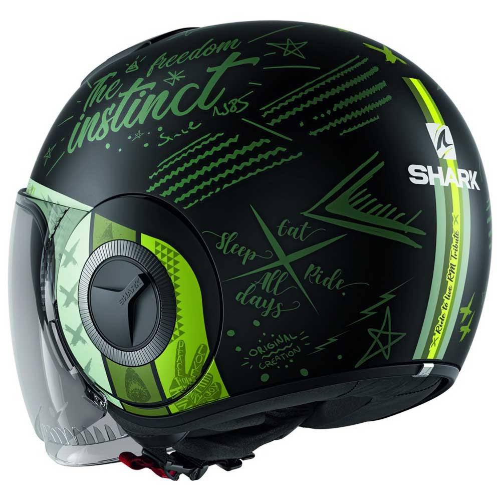 Mat Black Green Size M Helmet V76848
