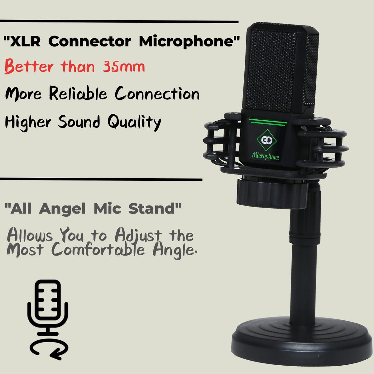 Portable ALL-IN-ONE Podcast Equipment Bundle Kit with DJ Mixer and Sound Card L212