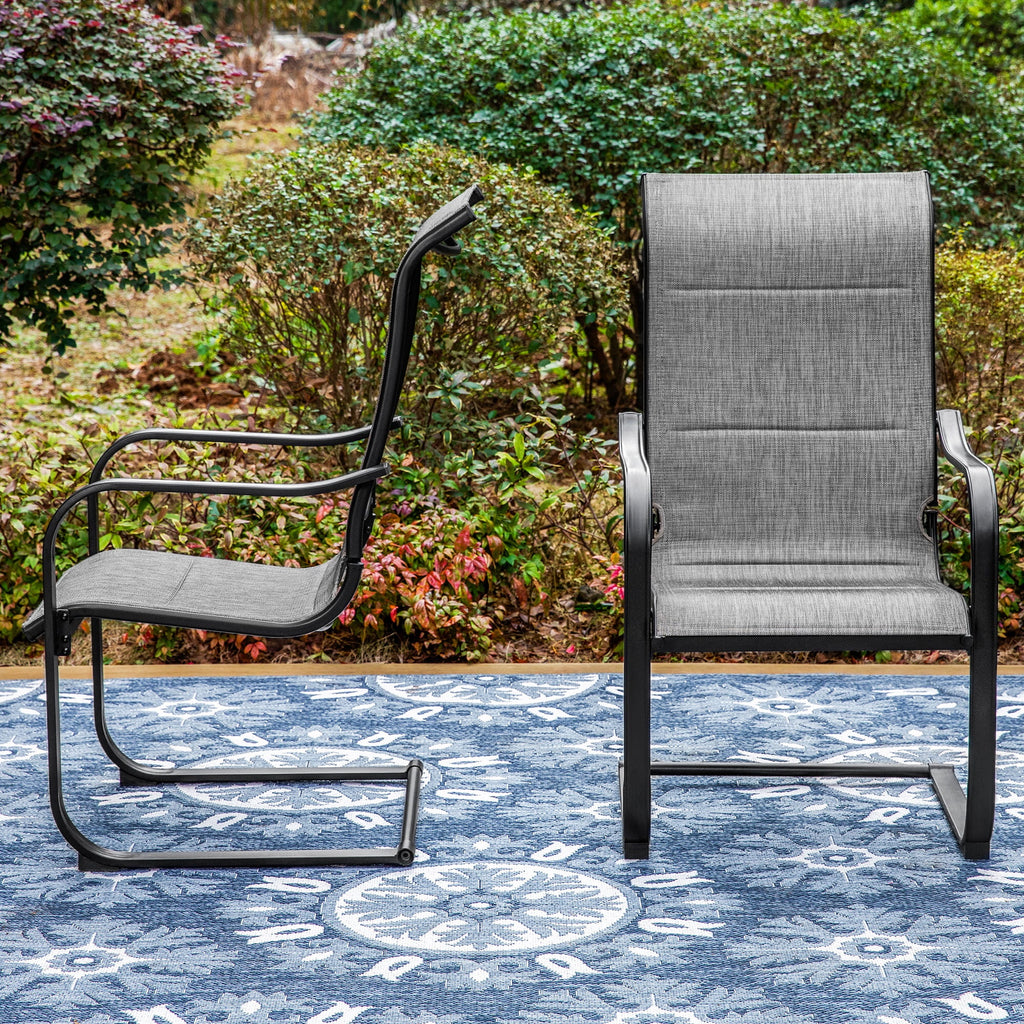 7 Pieces Outdoor Patio Dining Set with Table and 6 Chairs A570