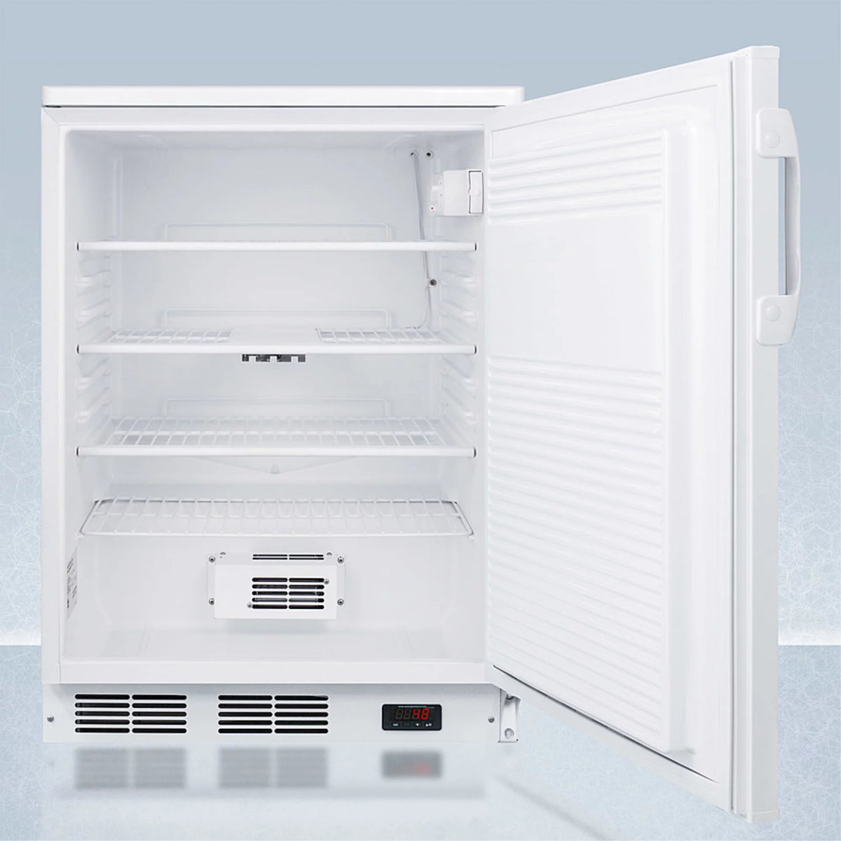 24" Wide Auto Defrost Commercial All-Refrigerator with Lock C4580