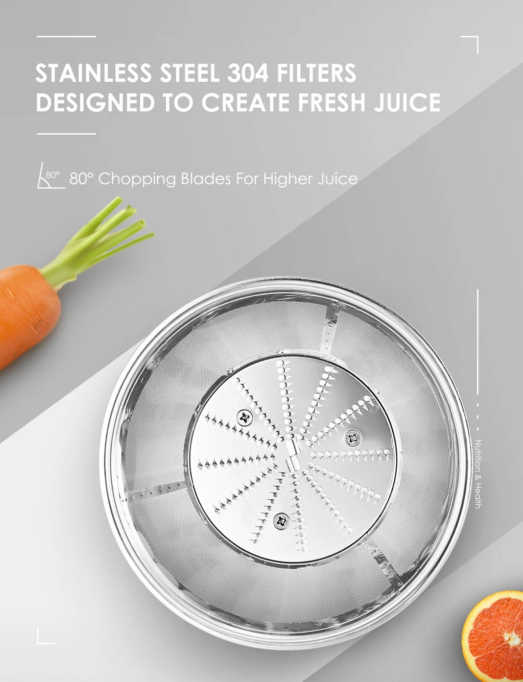 Centrifugal Juicer Machine with 3” Feed Chute Stainless Steel O263217
