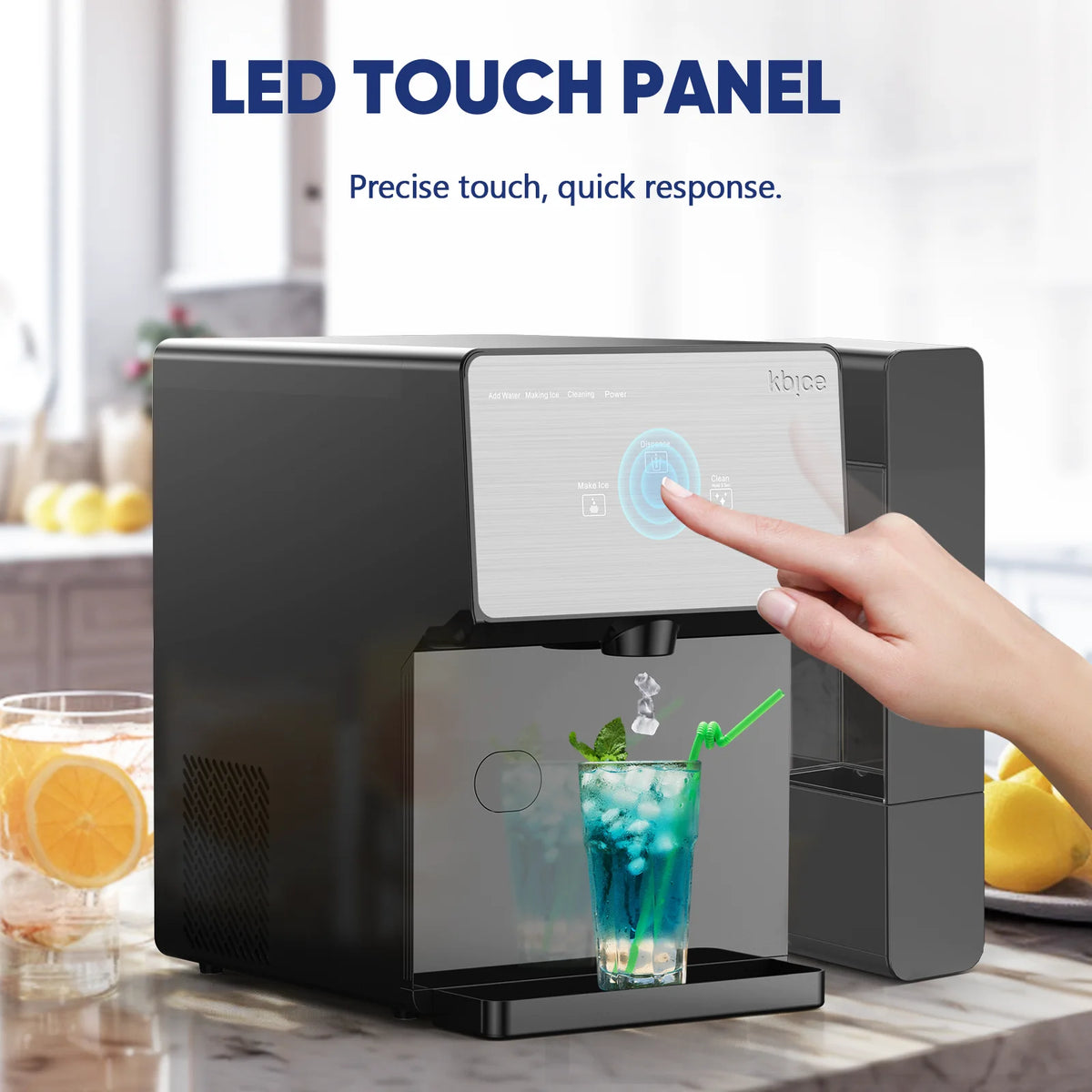 Self Dispensing Countertop Nugget Ice Maker with Water Tank K9677