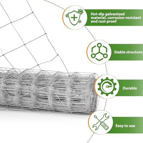 4×164ft Woven Galvanized Cattle Panel B1948