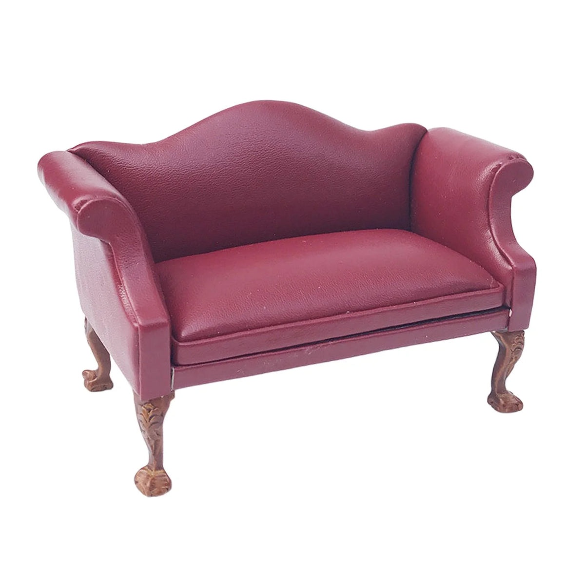 10.5cm Red PU Leather Arm Sofa Couch S447153