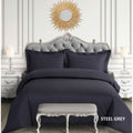 King Steel Grey Oversized Duvet Cover Set N40300
