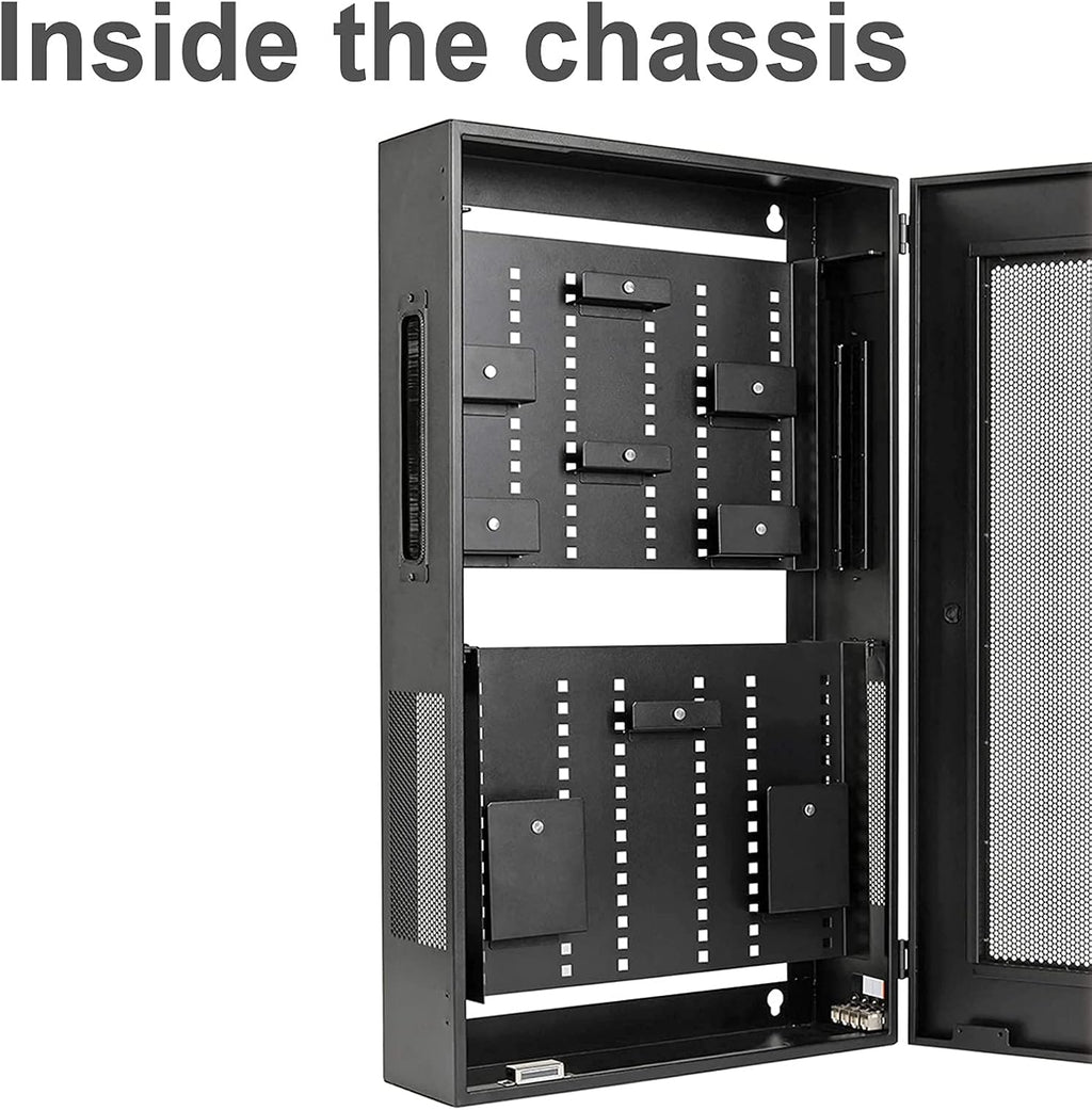 3U 19-inch Vertical Wall-Mounted Rack C221