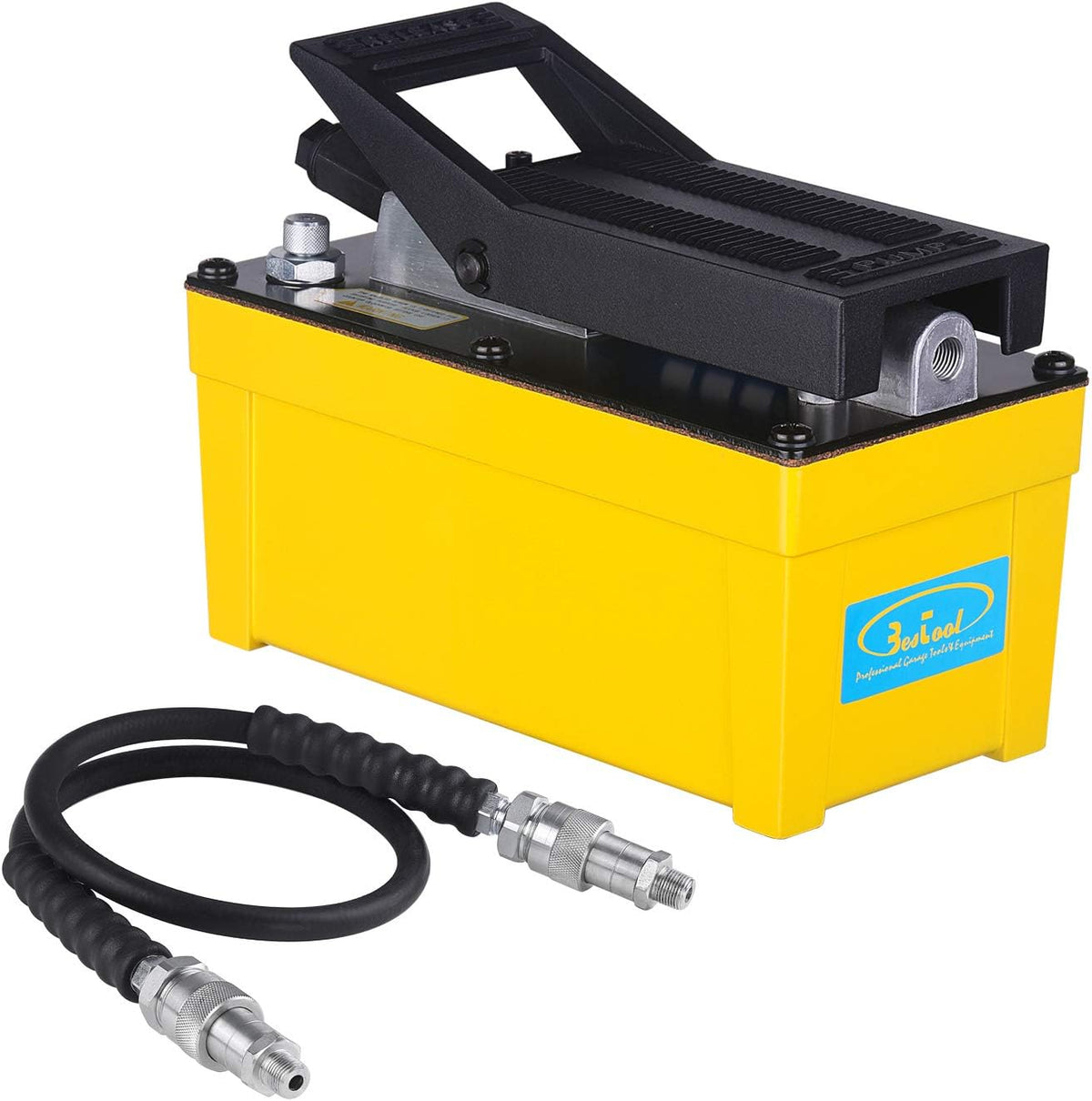 10,000 PSI Air Hydraulic Foot Pump with Hose J24872