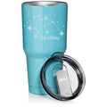 Light Blue Glitter 30 oz Stainless Steel Travel Mug D821062