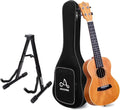 Mahogany 23 Inch Concert Ukulele with Folding Guitar Stand Q320