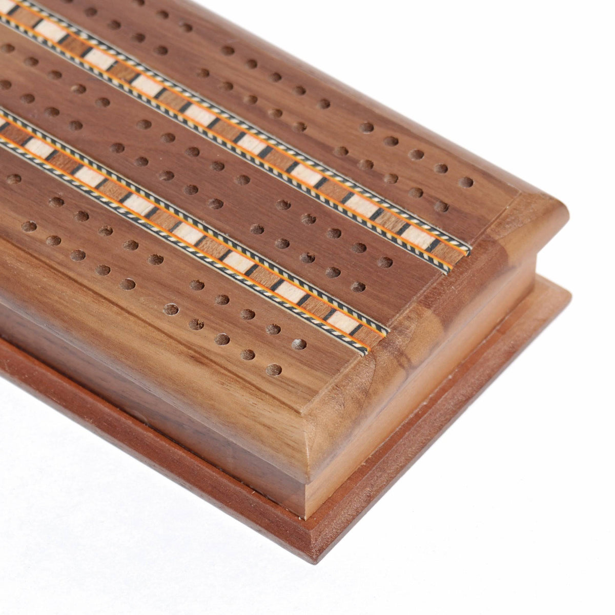 Solid Walnut Wood Cabinet Cribbage Set G51126