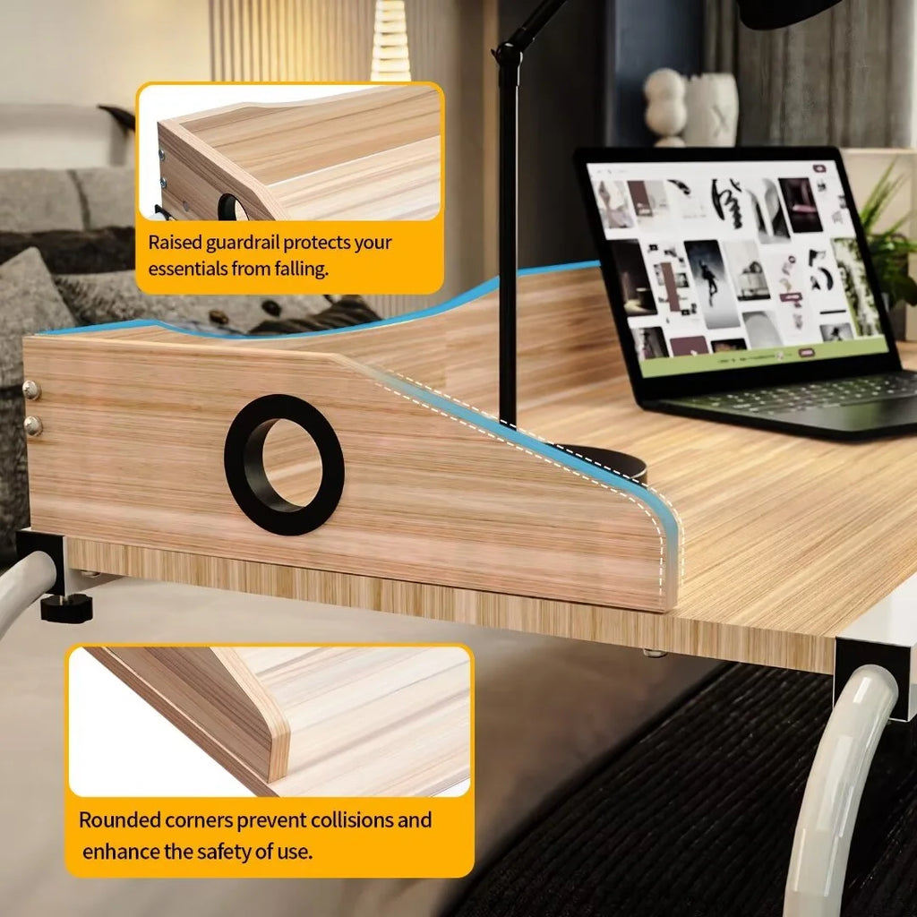 Height Adjustable Overbed Table with Wheels E7707