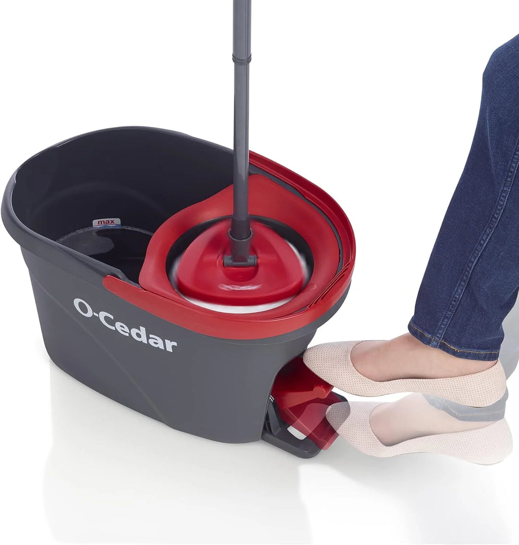Microfiber Spin Mop & Bucket System with 3 Extra Refills F87099