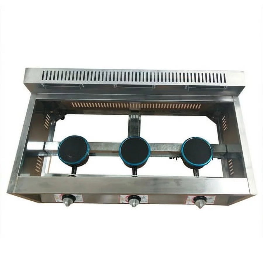 Commercial Propane Deep Fryer Countertop 18L Gas Fryer 3 Pan E32197