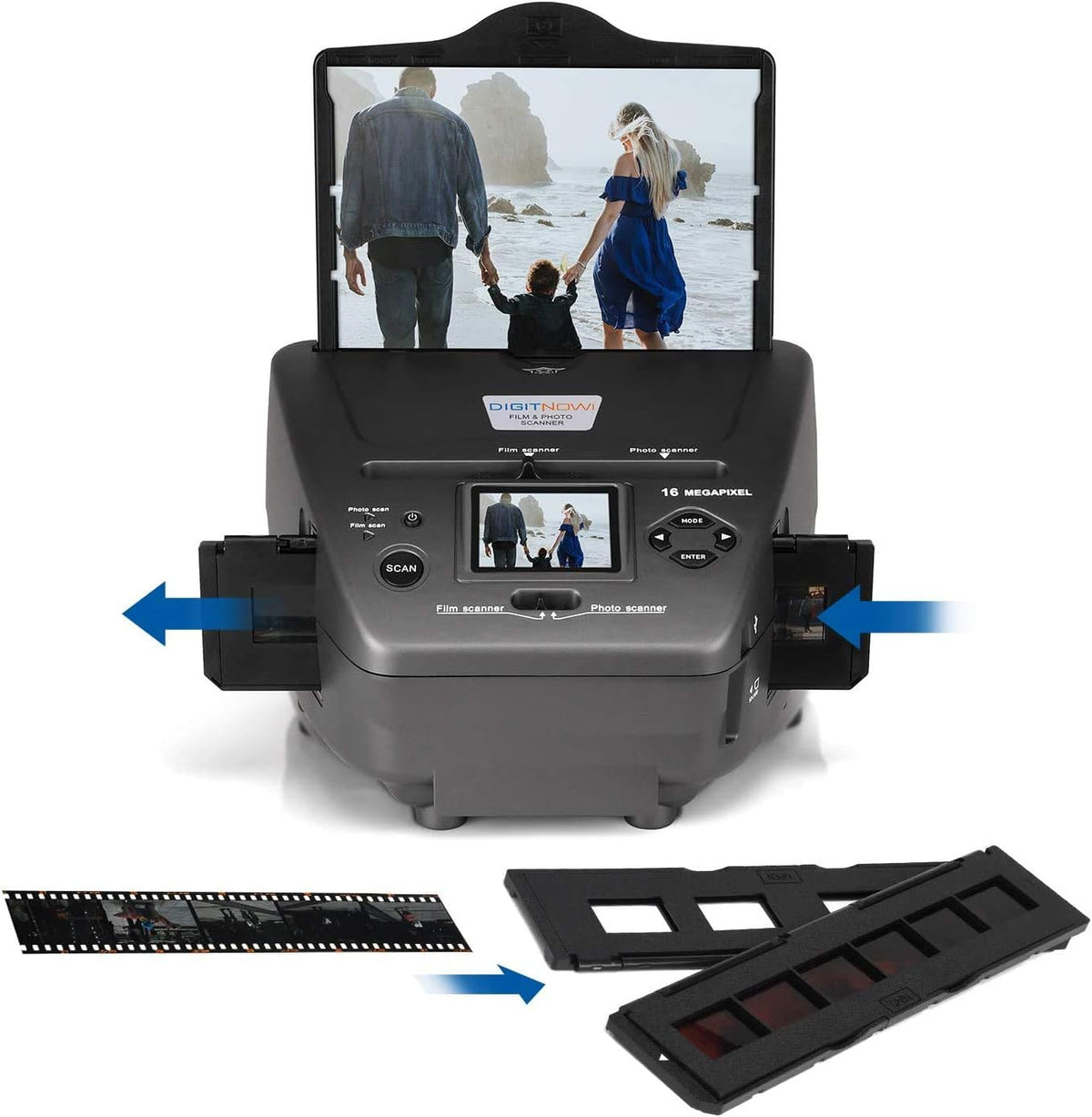 16MP Film Scanner with 2.4 LCD Screen J955