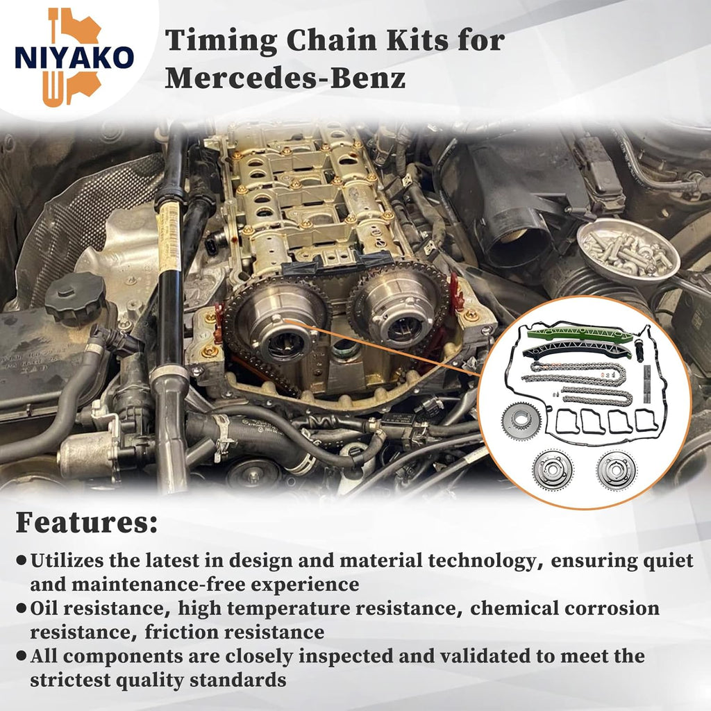 Timing Chain Kit with Camshaft Adjuster and Camshaft Timing Gear X819