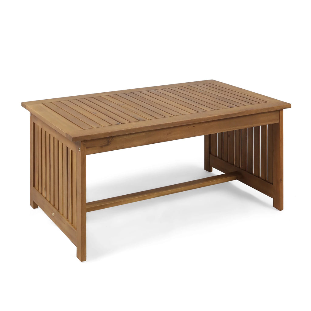 Brown Acacia Wood Outdoor Coffee Table D986013