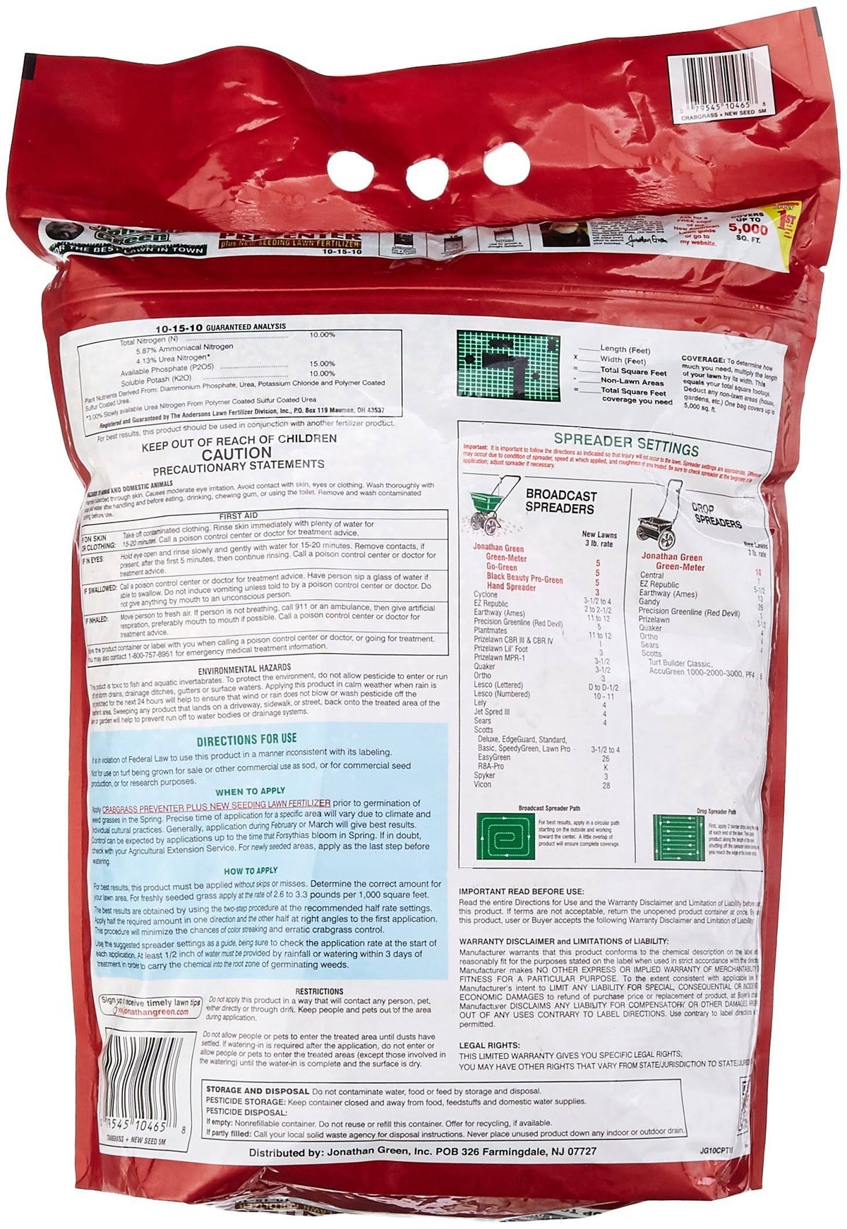 15 lbs. Crabgrass Preventer Plus Lawn Fertilizer F921