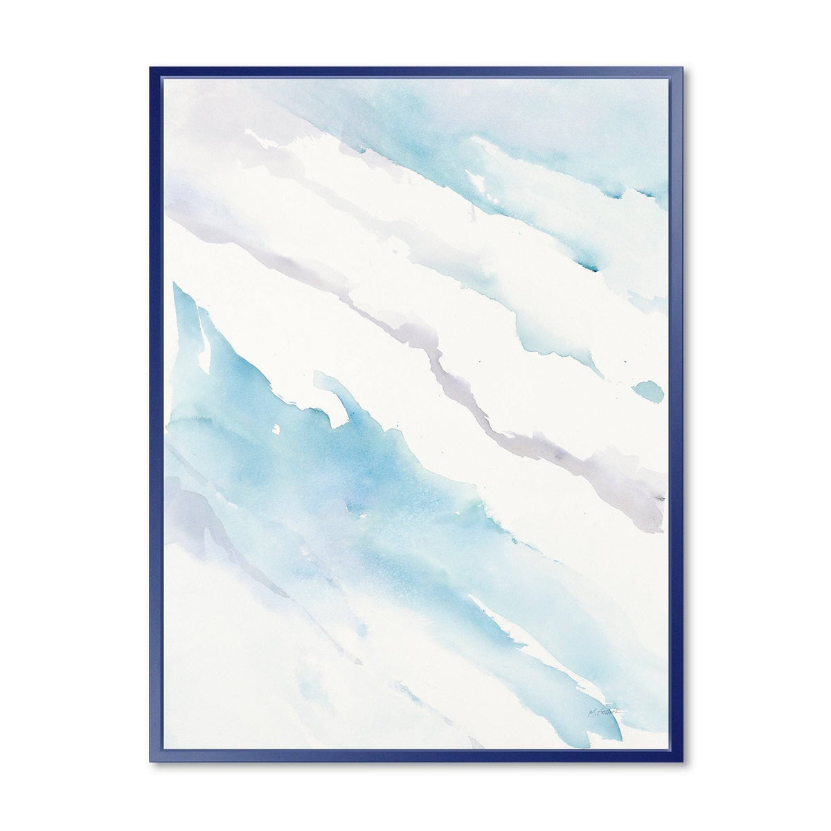 White Framed Canvas B51049