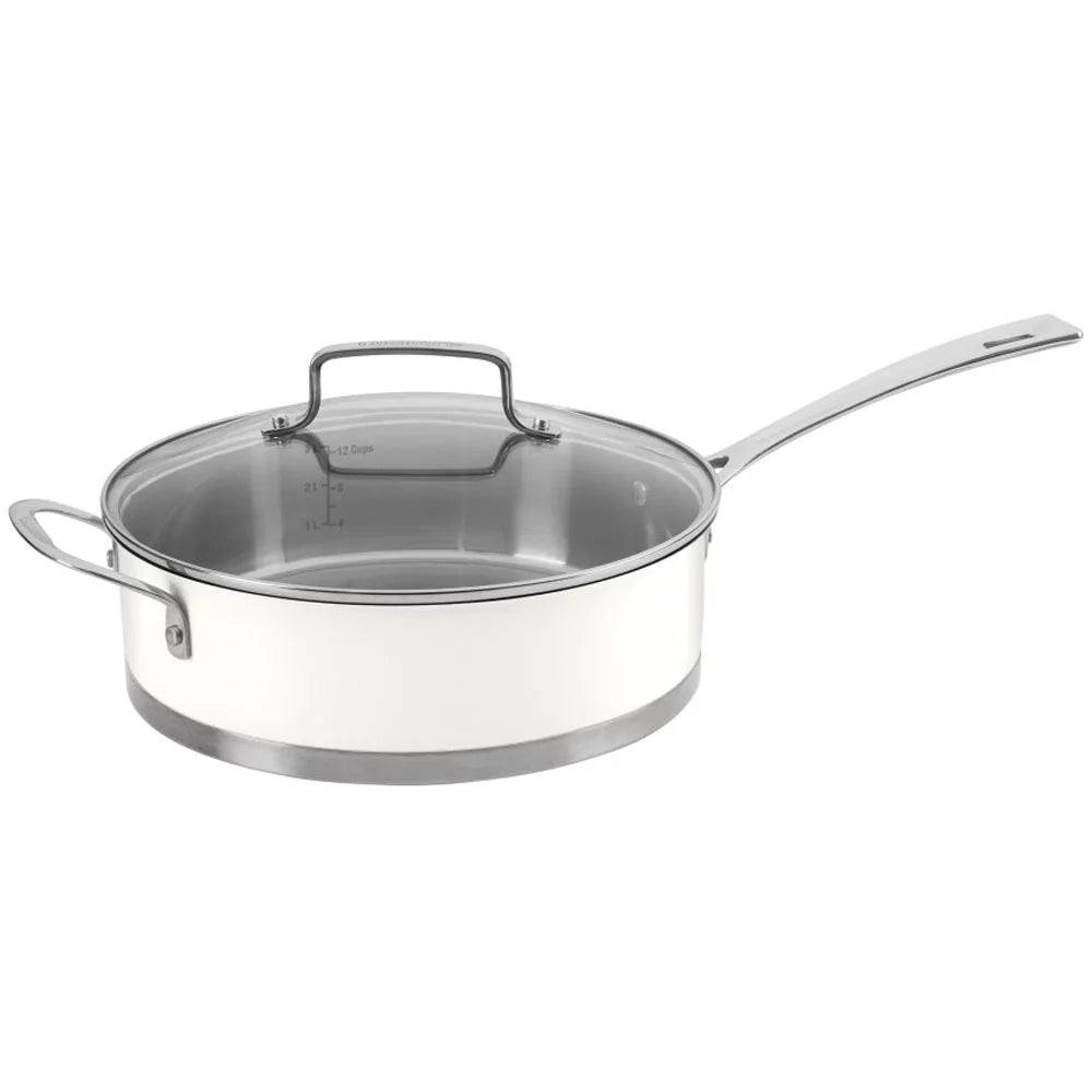 11-piece Matte White Cookware Set with Oven Mitt and Kitchen Timer O1515