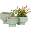 Green Ceramic Planter, 3 Count G347712