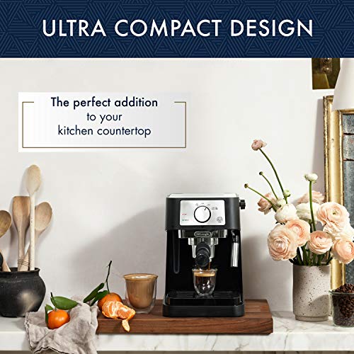 Manual Espresso Machine with 15 Bar Pump and Milk Frother I124