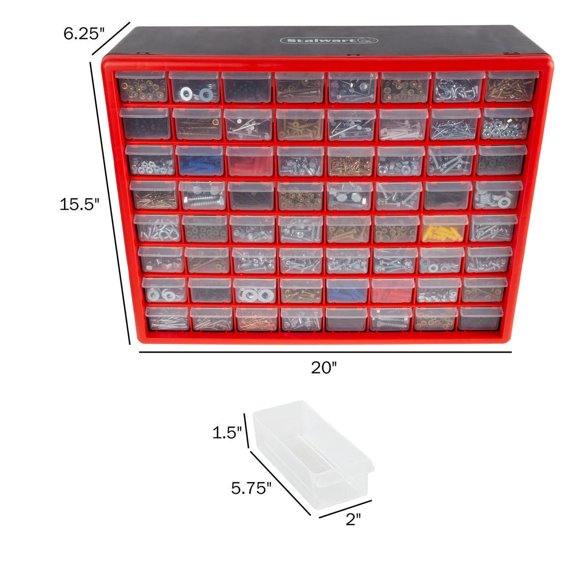 24 Drawer Plastic Storage Cabinet A290