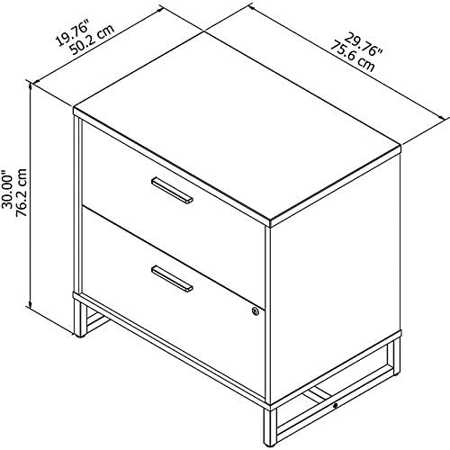 2 Drawer Lateral File Cabinet in Storm Gray Q501456