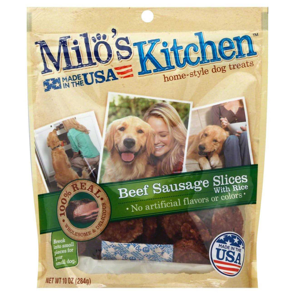 Beef Sausage Slices with Rice Dog Treats D713753