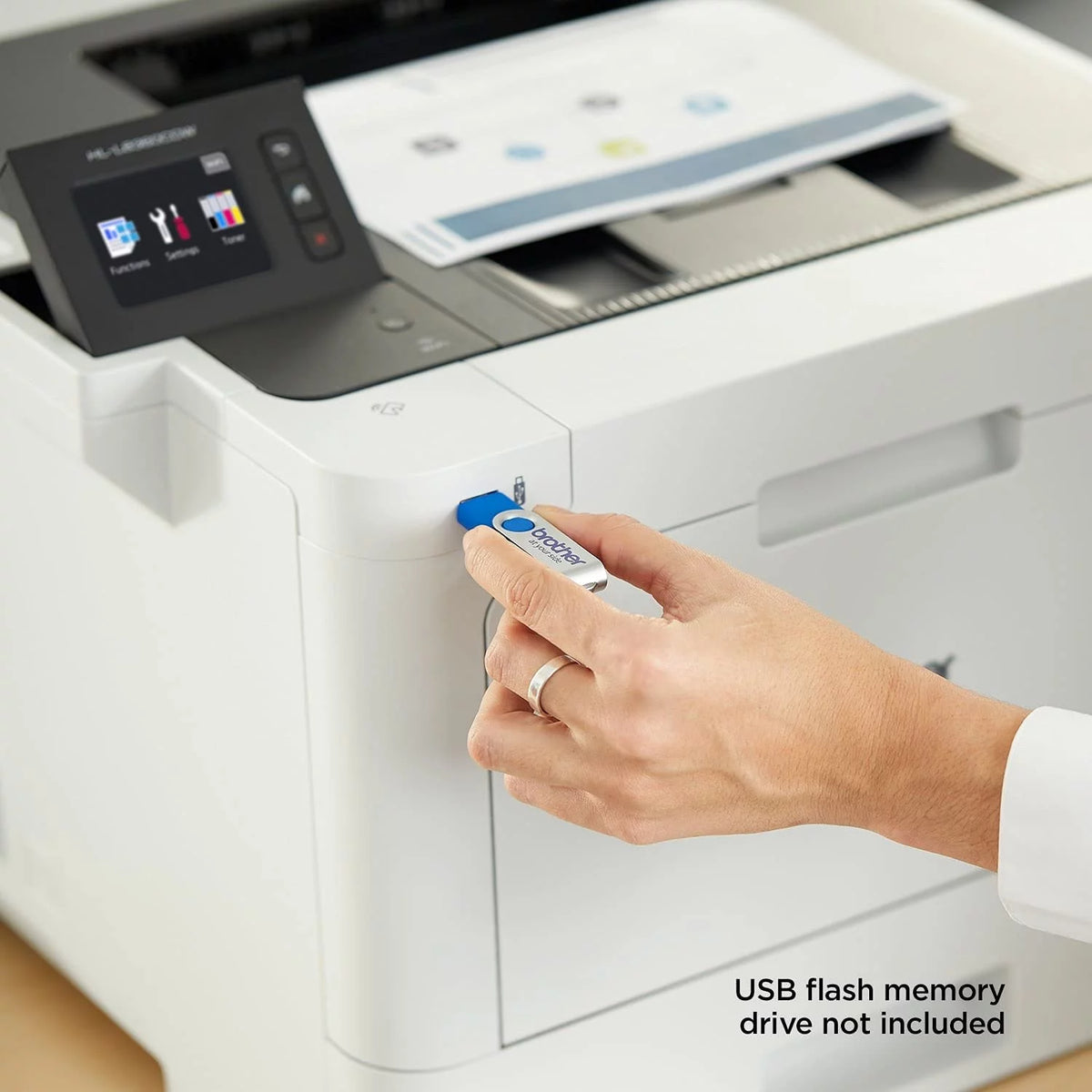 Color Laser Printer, 33 ppm, Auto 2-Sided Printing L352550