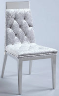 Tufted Chair with Crystal Accent, Set of 2 C77018